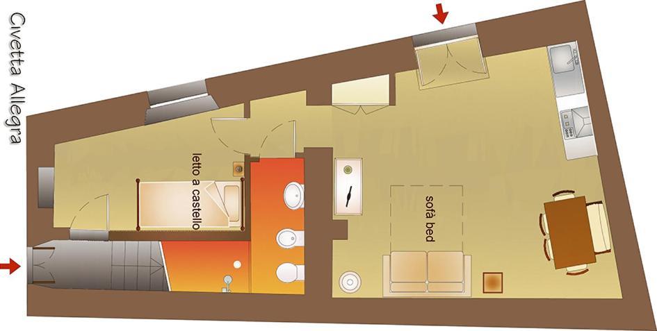 Le Residenze Ristori Lejlighed Cortona Eksteriør billede