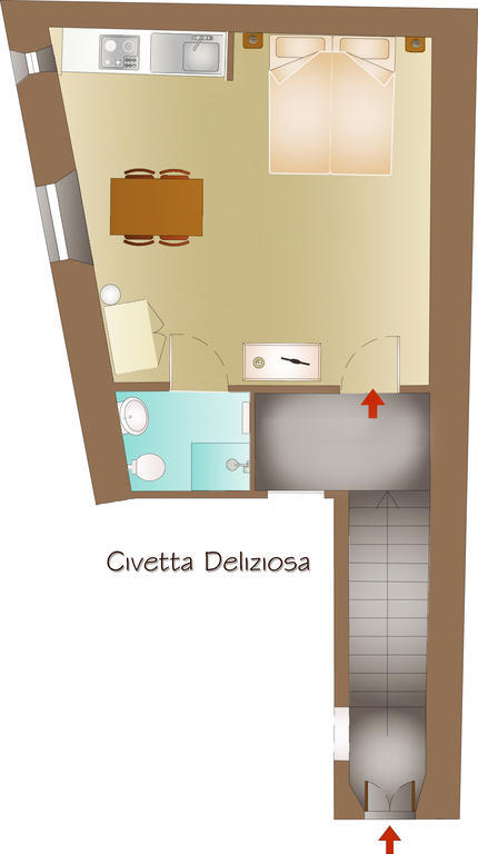 Le Residenze Ristori Lejlighed Cortona Værelse billede